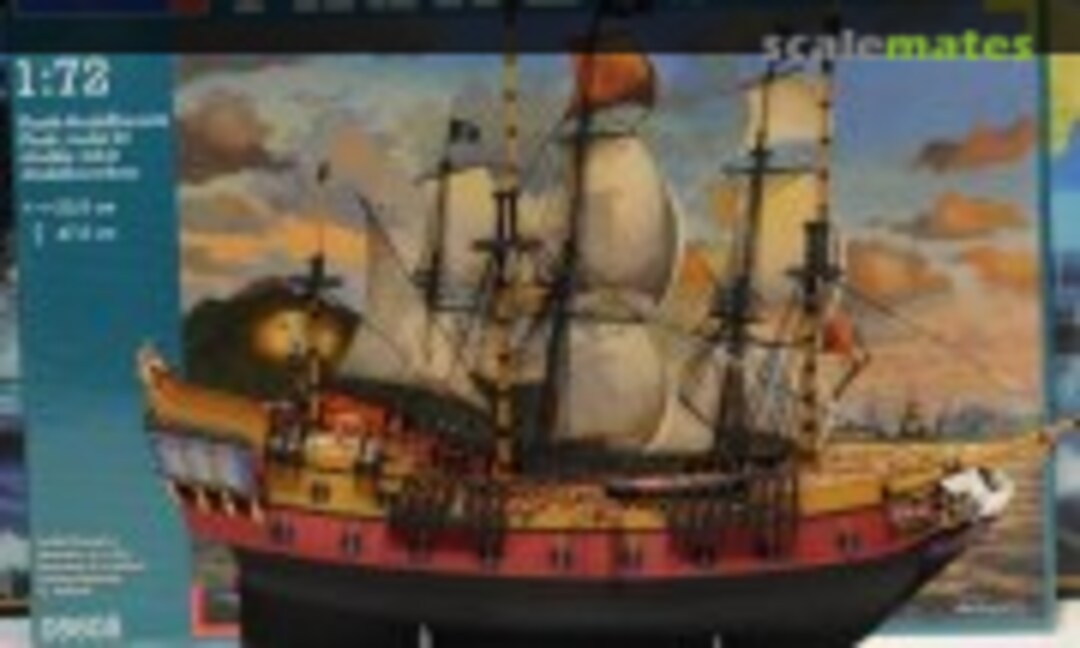 Segelschiff, 18. Jahrhundert (späteres Piratenschiff) 1:72