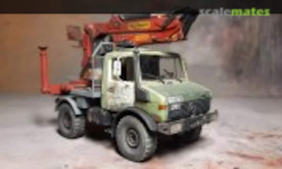 Стройка модели крана на базе Unimog 1:35