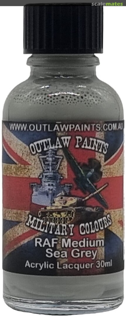 Boxart British Military Colour - RAF Medium Sea Grey BS381C/637 OP098MIL Outlaw Paints