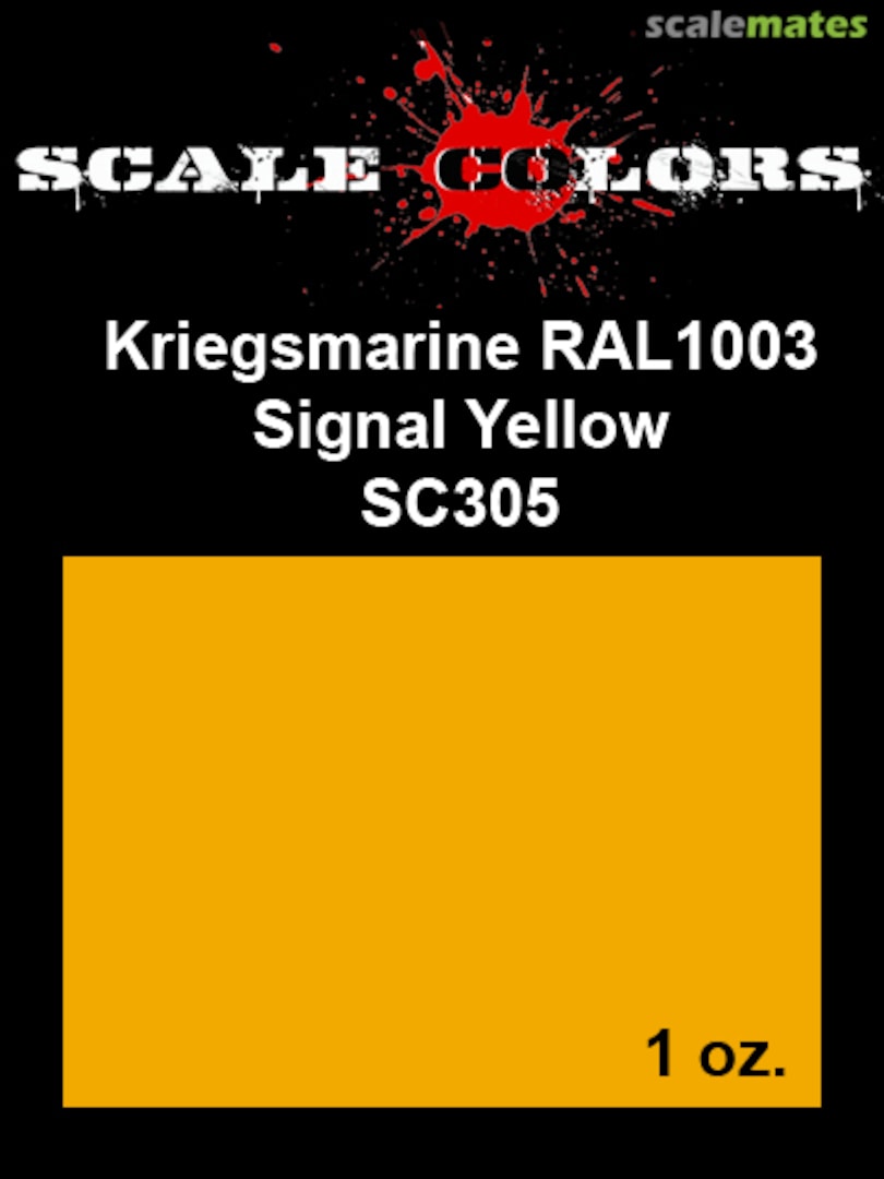 Boxart RAL 1003 Kriegsmarine Signal Yellow SC305 Scale Colors