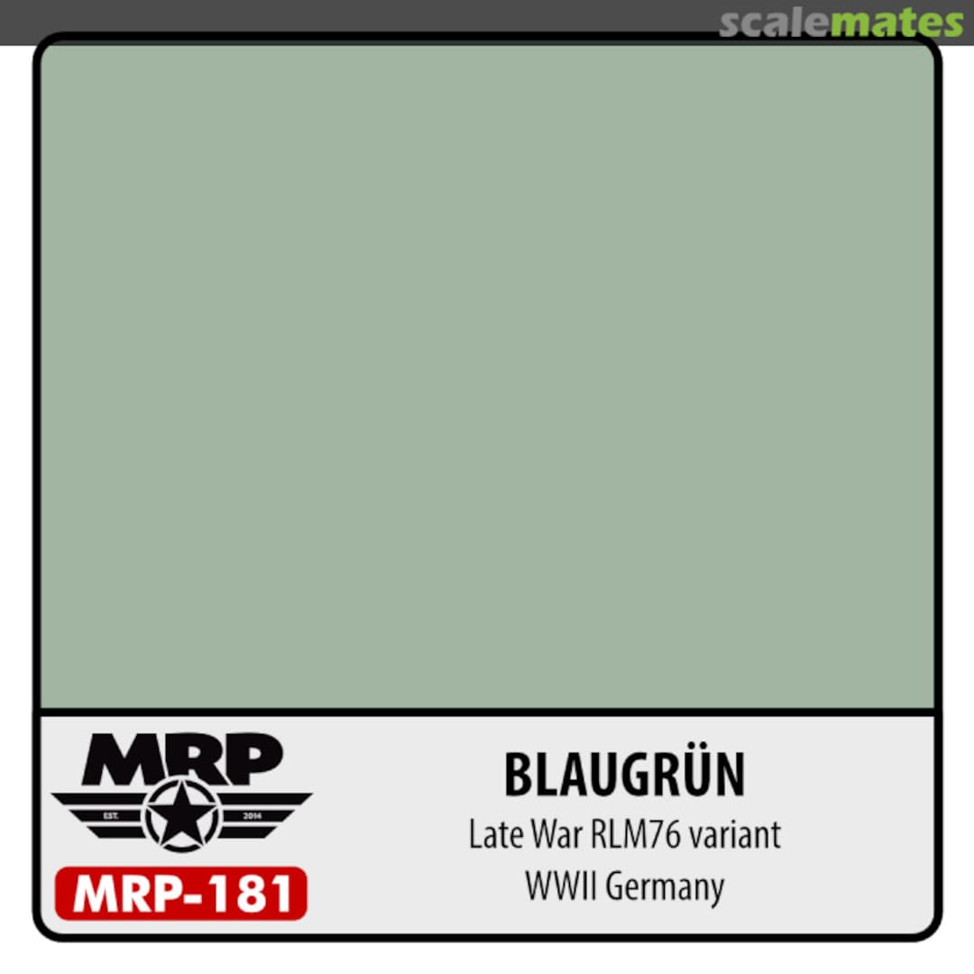 Boxart Blaugrün (German Late war RLM76 variant)  MR.Paint