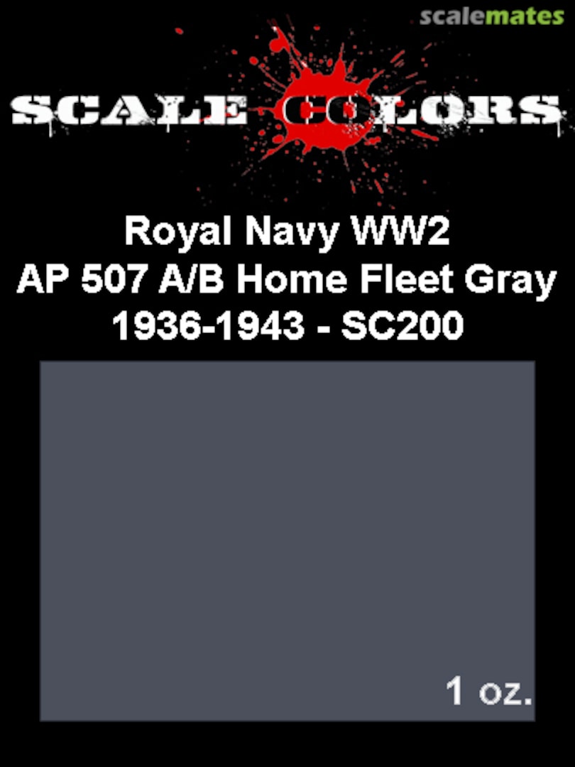 Boxart AP507B/A Gray 1936-43 SC200 Scale Colors