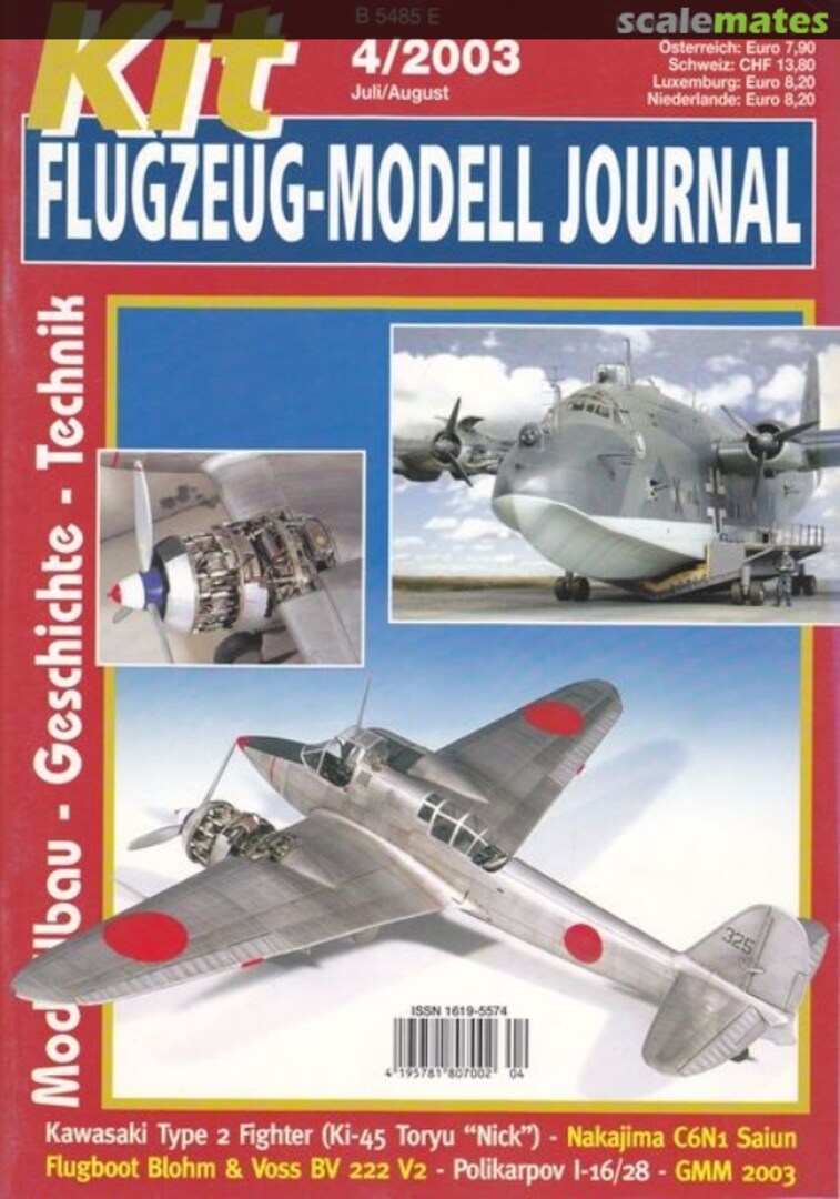 Kit Flugzeug-Modell Journal