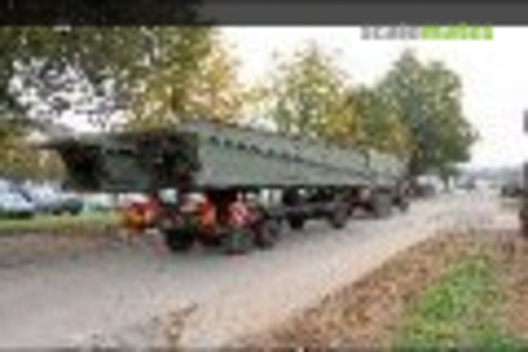 LKW 7t mil gl MAN with Trailer and Biberbridge